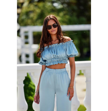 Bluzka Model Marbella NIE BLU0181 Blue - Roco Fashion