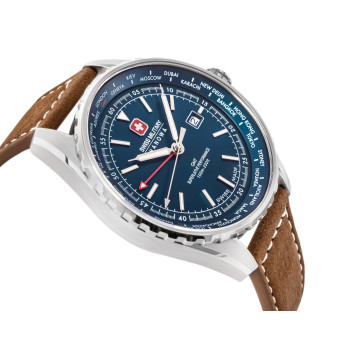 Zegarek Męski SWISS MILITARY HANOWA Afterburn GMT SMWGB0003202 + BOX