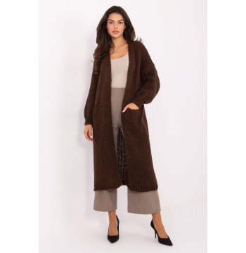 Sweter Kardigan Model MI-SW-WM6155.82 Dark Brown - Italy Moda