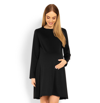Sukienka Ciążowa Model 1359C Black - PeeKaBoo
