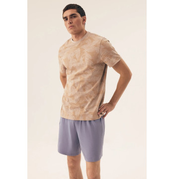 Piżama Męska Model South 42599-02X Beige/Blue - Henderson