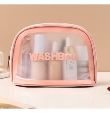 Kosmetyczka rozkładana WASHBAG kuferek róż KS47R