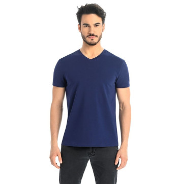 T-shirt Męski Model Dany V 1503 Navy - Teyli