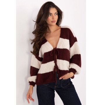 Sweter Damski Model MI-SW-0109.79 Bordo - Rue Paris