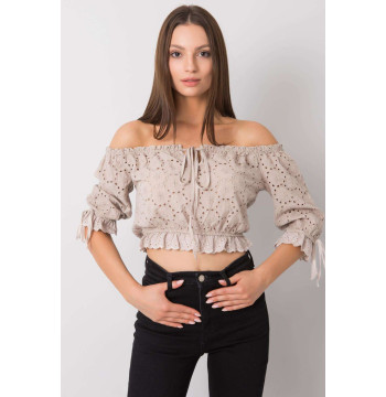 Bluzka Model TW-TP-BI-25455.43 Beige - Och Bella