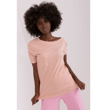 Bluzka Model TW-BZ-OB058.42P Light Pink - Och Bella