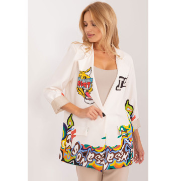 Marynarka Model DHJ-MA-18525-7.67 Ecru - Italy Moda