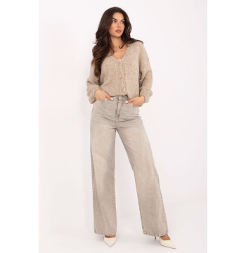 Spodnie Jeansy Damskie Model D80028BB62487A2 Grey/Beige - Sublevel