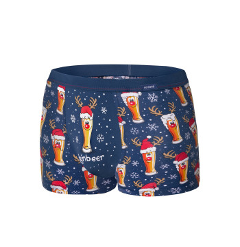 Bokserki Model Beer 007/53 Beer Merry Chrystmas Navy - Cornette