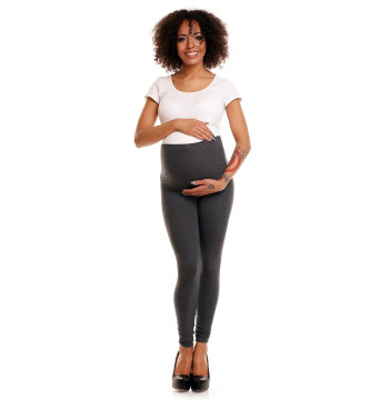 Legginsy Ciążowe Model 1469B Grafit - PeeKaBoo