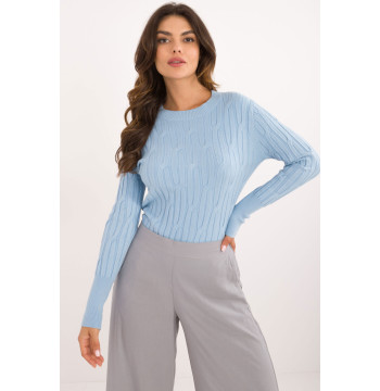 Sweter Damski Model AT-SW-2338-2.00 Light Blue - AT