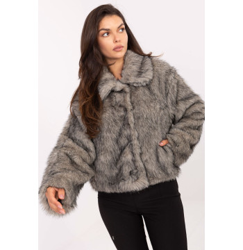 Kurtka Damska Model IT-KR-2502.50 Grey - Rue Paris