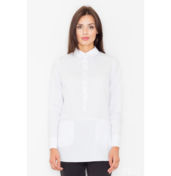 Bluzka Model M493 White - Figl
