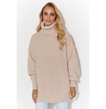 Golf Damski Model S136 Nude - Makadamia