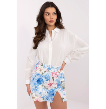 Spodnie Spódnicospodenki Model DHJ-SD-A8933.12 White/Blue - Italy Moda