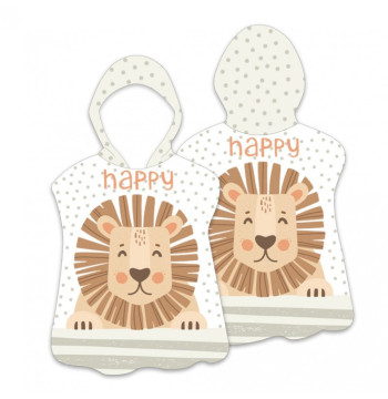 RĘCZNIK PLAŻOWY Peleryna dziecięca HAPPY 60 x 60cm PEL02WZ1