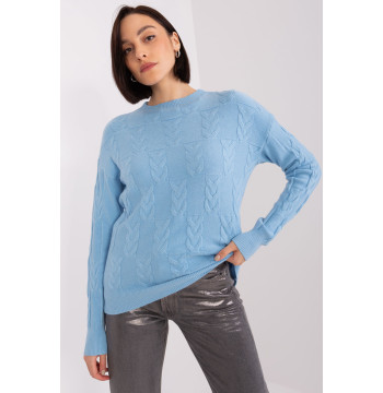 Sweter Damski Model AT-SW-2340.43 Light Blue - AT