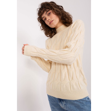 Sweter Damski Model AT-SW-2235.00P Light Beige - AT