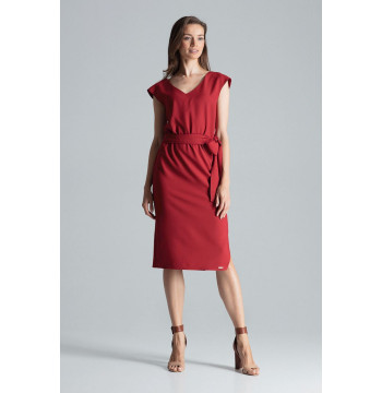 Sukienka M674 Bordo - Figl