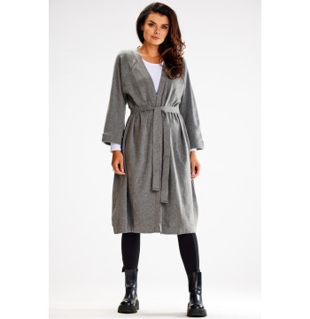 Sweter Kardigan Model A617 Grey - awama