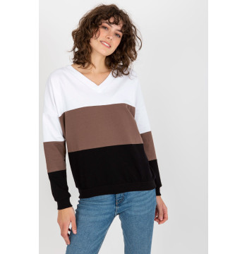 Bluza Damska Model RV-BL-8328.72 White/Black - Rue Paris