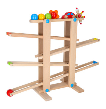 Tor kulkowy drewniany kulodrom montessori XXL