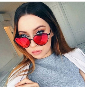 Okulary przeciwsłoneczne GLAM ROCK FASHION Lustrzanki Czerwone OK21WZ3