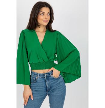 Bluzka Model DHJ-BZ-16503.30X Green - Italy Moda