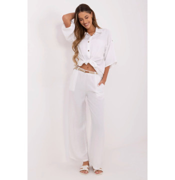 Spodnie Damskie Model MI-SP-6560.73P White - Italy Moda