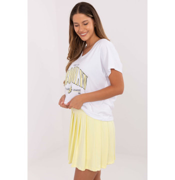 Spódnica Komplet Model RV-KMPL-A774.49 White/Yellow - Relevance