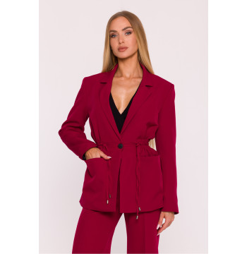 Marynarka Damska Model MOE873 Bordo - Moe