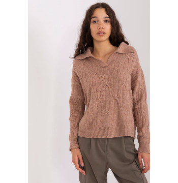 Sweter Damski Model AT-SW-2349-2.96 Brown - AT