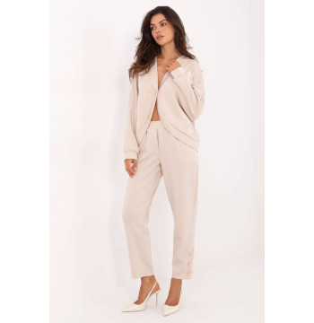 Spodnie Komplet Model IT-KMPL-9761.25 Beige - Rue Paris