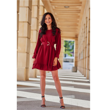Sukienka Model Sintra BOR SUK0498 Bordo - Roco Fashion