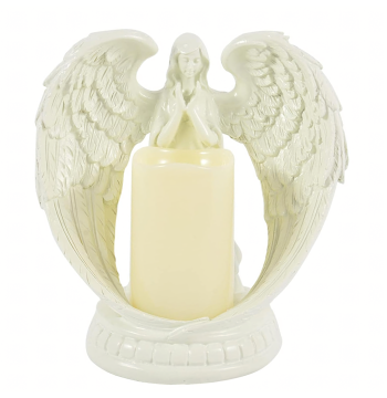 48 x Figurka Dekoracyjna Świecznik Świeca Ozdoba Anioł Aniołek Led Święta Ogród 16cm