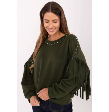 Bluza Damska Model IT-BL-21731.85 Khaki - Rue Paris