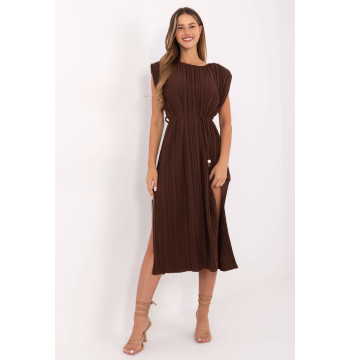 Sukienka Model DHJ-SK-21309.96 Dark Brown - Italy Moda
