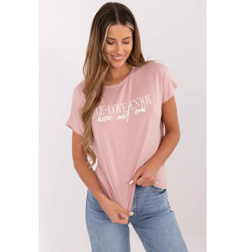 Tshirt Damski Model D12100M02737A Light Pink - Sublevel