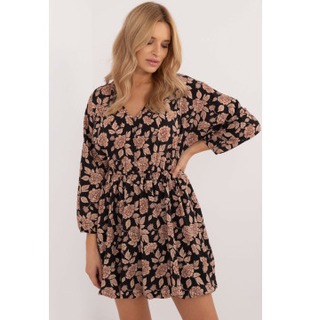 Sukienka Model DHJ-SK-19861-7.94 Black/Beige - Italy Moda