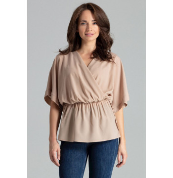 Bluzka Model L063 Beige - Lenitif