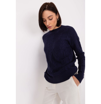 Sweter Damski Model AT-SW-2340.80 Navy - AT