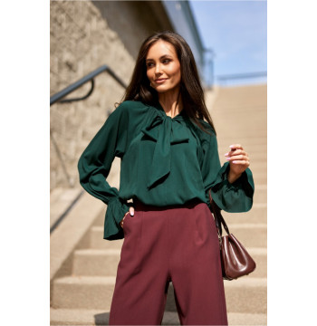 Bluzka Model Isabel BUT BLU0217 Bottle Green - Roco Fashion
