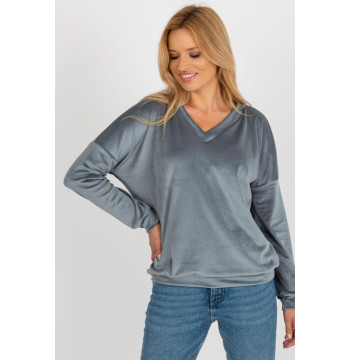 Bluza Damska Model RV-BL-8441.07P Grey/Blue - Relevance
