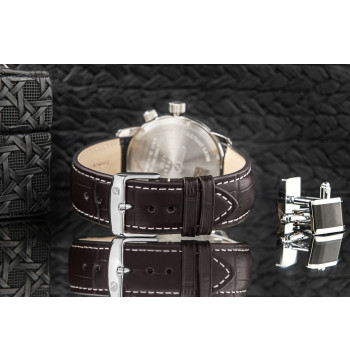 Zegarek Męski ZEPPELIN LZ127 Graf Zeppelin Dual Time 7644-5 + BOX