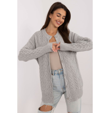 Sweter Damski Model AT-SW-23525.21 Grey - AT