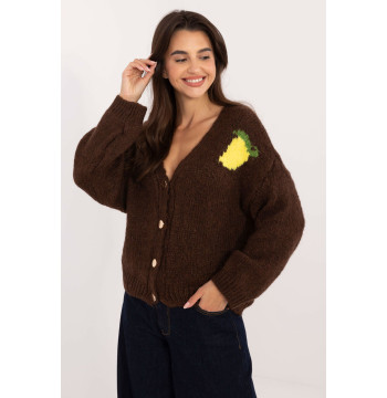 Sweter Damski Model MI-SW-2108.92 Brown - Italy Moda