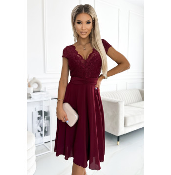 Sukienka Model Linda 381-5 Bordo - Numoco