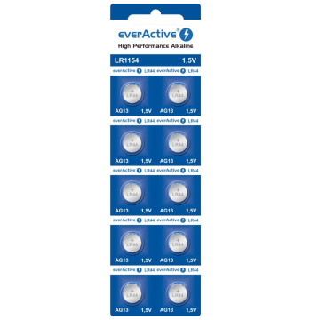 Bateria alkaiczna everActive G13 LR44 LR1154 blister 10szt