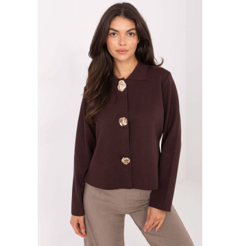Sweter Damski Model PM-SW-CV6659.86 Dark Brown - Factory Price