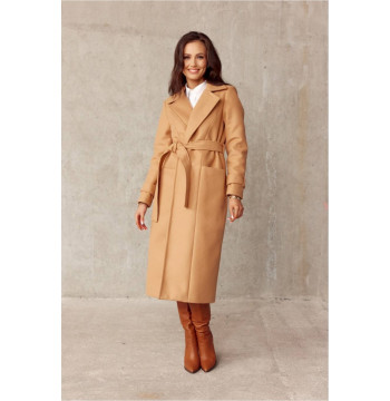 Płaszcz Damski Model CAM PLA0017 Camel - Roco Fashion